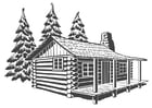 Malvorlagen Holzhaus