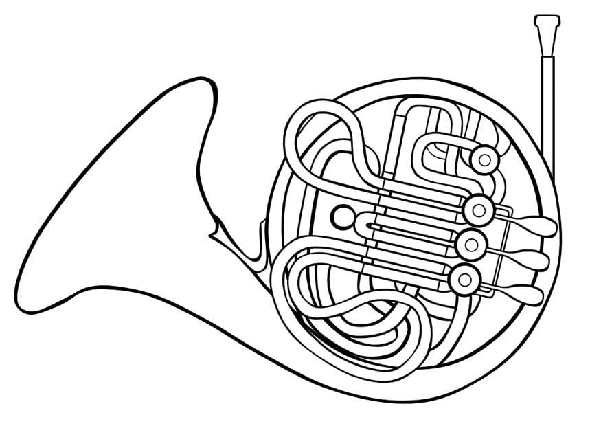 Malvorlage  Horn
