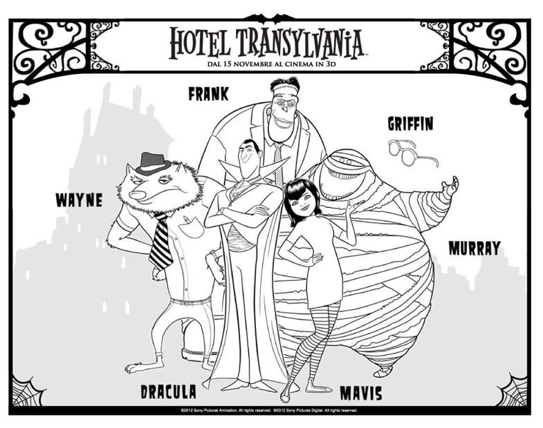 Malvorlage  Hotel Transilvania