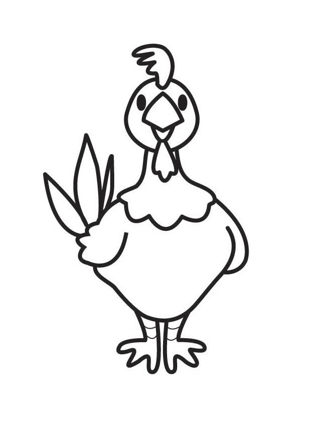 Malvorlage Huhn - Kostenlose Ausmalbilder Zum Ausdrucken - Bild 17725.