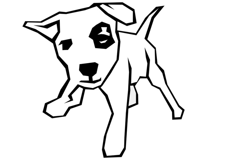 Malvorlage  Hund