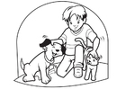 malvorlage Hund und Katze