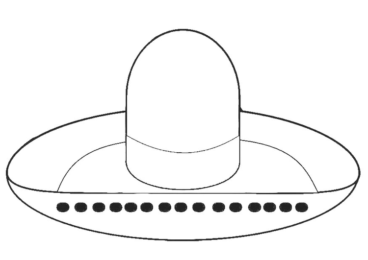 Malvorlage Hut Sombrero Kostenlose Ausmalbilder Zum