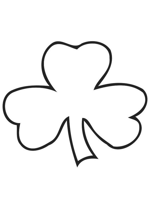 malvorlage irisches kleeblatt  shamrock  kostenlose
