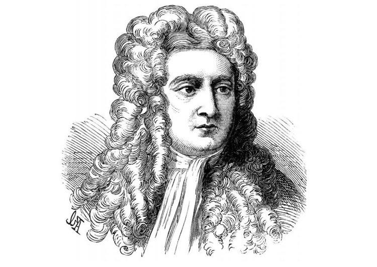 Malvorlage  Isaac Newton