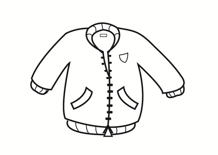 Malvorlage  Jacke