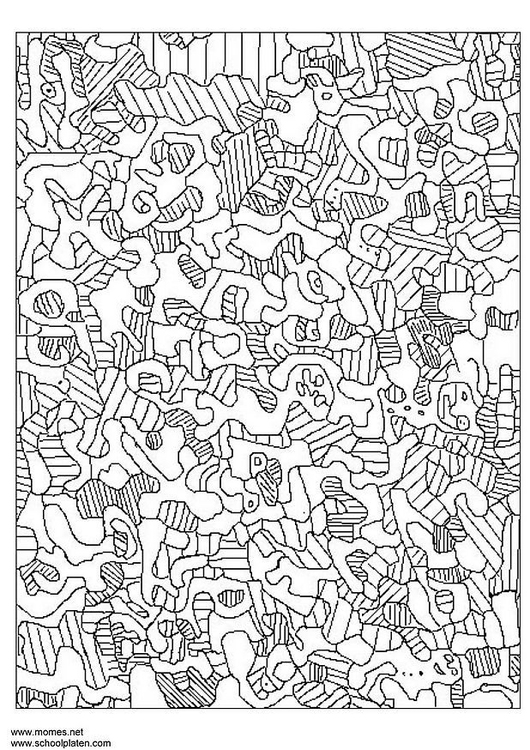 Malvorlage  Jean Dubuffet