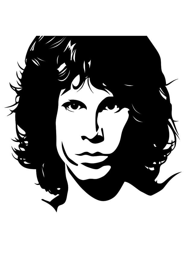 Malvorlage Jim Morrison - Kostenlose Ausmalbilder Zum Ausdrucken - Bild