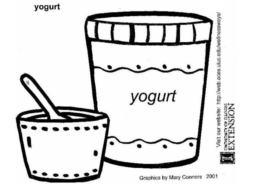 Malvorlage Joghurt Kostenlose Ausmalbilder Zum