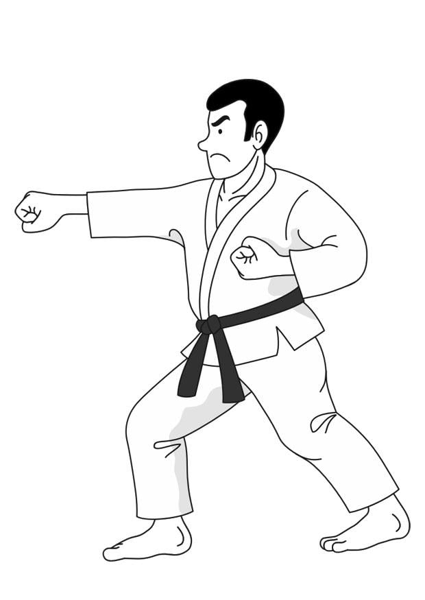 Malvorlage  Judo