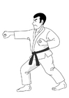 Malvorlage  Judo