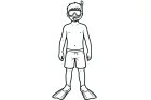 Junge mit Schnorchel