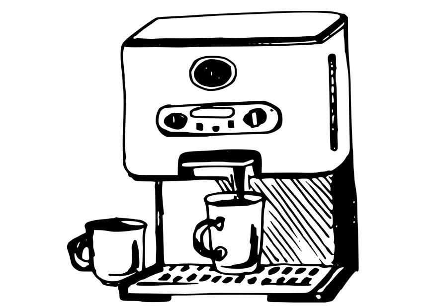 Malvorlage  Kaffeemaschine