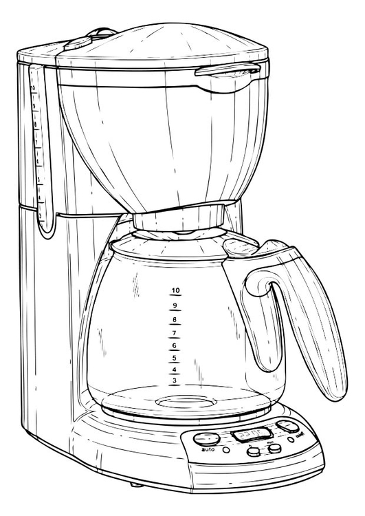 Malvorlage  Kaffeemaschine