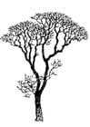 Malvorlagen kahler Baum