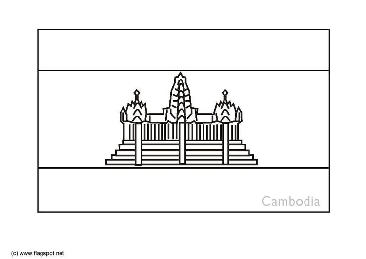 Malvorlage  Kambodscha