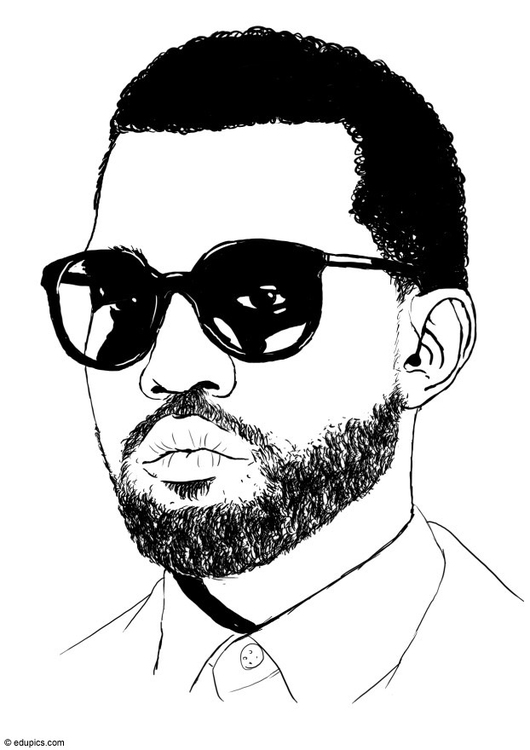 Malvorlage  Kanye West