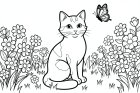 Katze im Garten