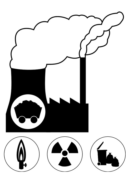 Malvorlage  Kernzentrale