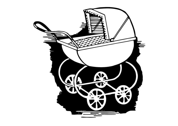 Malvorlage  Kinderwagen