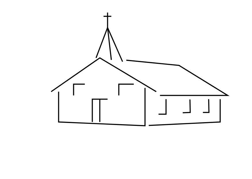 Malvorlage  Kirche