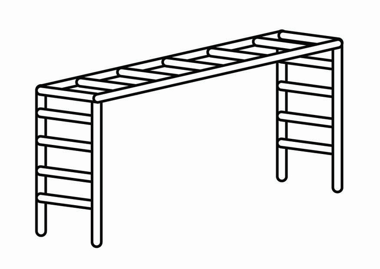 Malvorlage  KlettergerÃ¼st