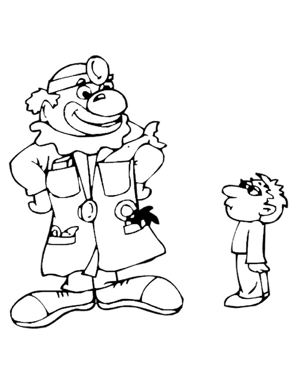 Malvorlage  Klinikclown