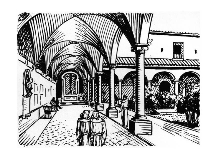 malvorlage kloster  kostenlose ausmalbilder zum