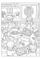 Malvorlage kochen zu weihnachten
