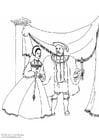 Malvorlagen König und Königin (1534)