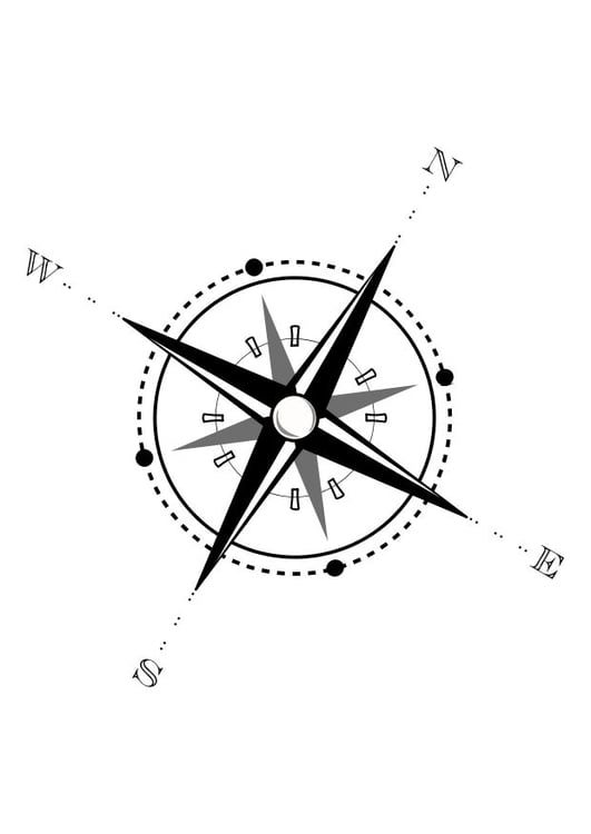 Malvorlage  Kompass