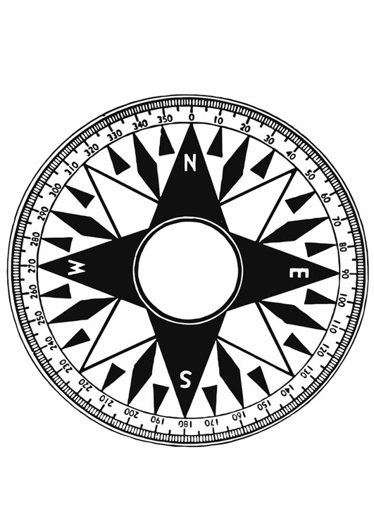 Malvorlage  Kompass