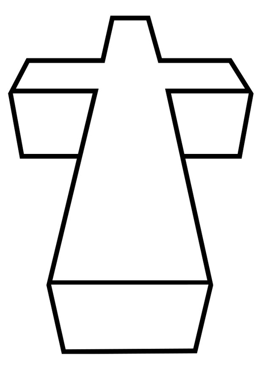 Malvorlage Kreuz - Kostenlose Ausmalbilder Zum Ausdrucken - Bild 19226.