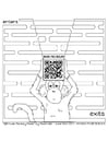 Malvorlage  Labyrinth mit Affe