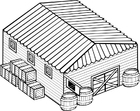 Malvorlage lagerhalle