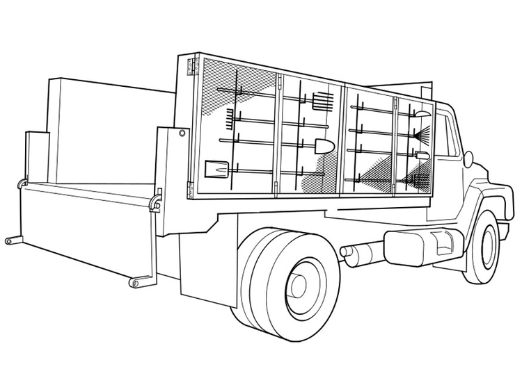 Malvorlage  Lastwagen