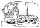 Malvorlage  Lastwagen