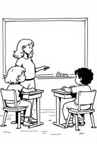 Lehrer im Klassenzimmer