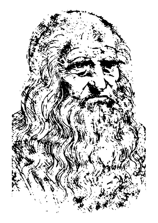 Malvorlage  Leonardo da Vinci