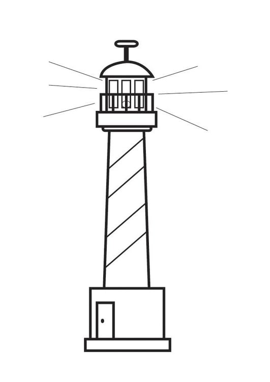 Malvorlage  Leuchtturm