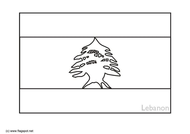 Malvorlage  Libanon