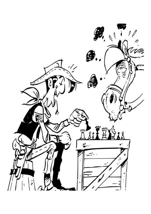 Malvorlage  Lucky Luke