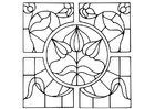 Lupe mit Blumenmotiv