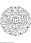 Malvorlage  Mandala 1502e