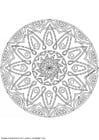 Malvorlage  Mandala 1502g