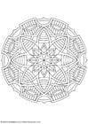 Malvorlage  mandala-1602f