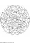 Malvorlage  mandala-1702c