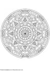 Malvorlage  mandala-1702l