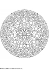 Malvorlage  mandala 1702o