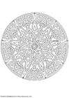 Malvorlage  mandala 1702w